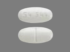 Pill 54 544 White Oval is Disulfiram