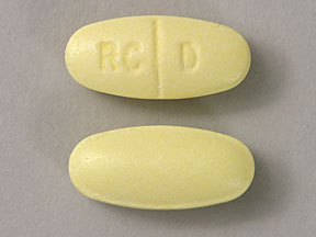 Pill RC D Yellow Oval is QC Allergy Relief