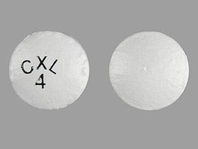 Pill CXL 4 White Round is Cardura XL