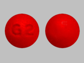 Pill G 2  Red Round is Ibuprofen