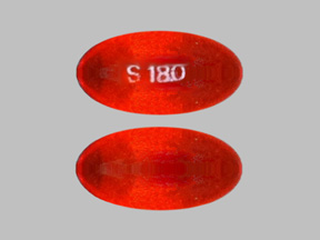 Pill S 180 Orange Capsule/Oblong is Simethicone