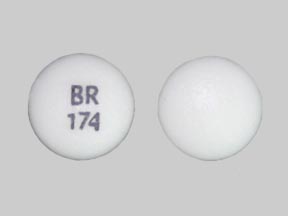 Pill BR 174 White Round is Aplenzin