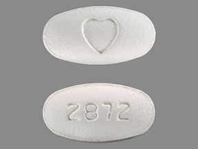 Pill 2872 Logo (Heart) is Avapro 150 mg
