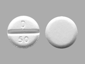 Pill D 50 White Round is Keveyis
