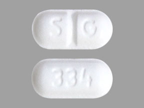 Pill SG 334 White Capsule-shape is Ethacrynic Acid