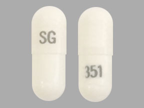 Pill SG 351 White Capsule/Oblong is Pregabalin