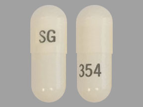 Pill SG 354 White Capsule/Oblong is Pregabalin