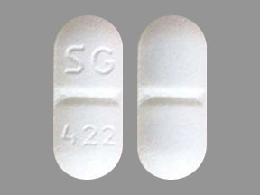 Pill SG 422 White Capsule/Oblong is Fluoxetine Hydrochloride