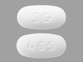 Pill SG 465 is Nabumetone 500 mg