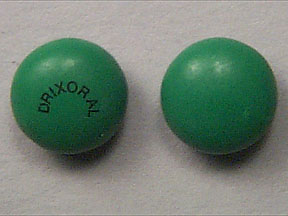 Pill DRIXORAL Green Round is Drixoral Cold and Allergy