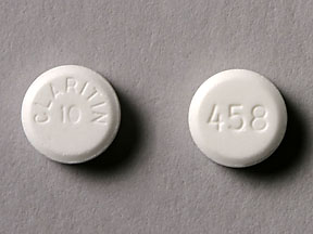 Pill Imprint CLARITIN 10 458 (Claritin 10 mg)