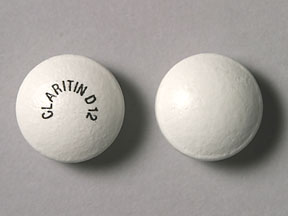 Pill CLARITIN D 12 White Round is Claritin-D 12 Hour