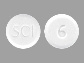 Pill SCI 6 White Round is Ludent
