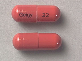 Pill Geigy 22 Peach Oval is Tofranil-PM