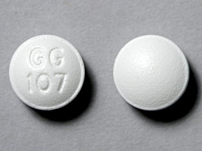 Pill GG 107 White Round is Perphenazine