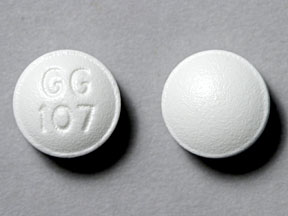 Pill GG 107 White Round is Perphenazine
