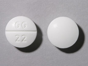 Pill GG 22 White Round is Pseudoephedrine Hydrochloride