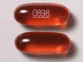 Pill 0898 Orange Oval is Docusate Sodium