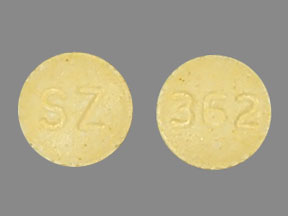 Pill SZ 362 Yellow Round is Repaglinide