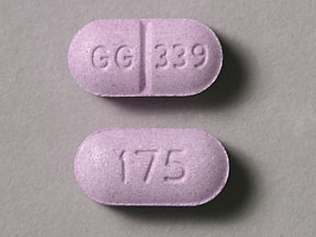 Pill GG 339 175 Purple Oval is Levothyroxine Sodium