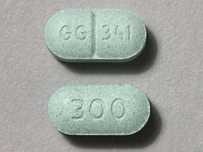 Pill GG 341 300 Green Capsule/Oblong is Levothyroxine Sodium