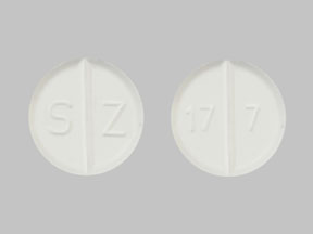 Pill S Z 17 7 White Round is Pramipexole Dihydrochloride