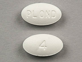 Pill PL OND 4 White Oval is Ondansetron Hydrochloride