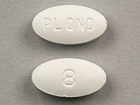 Pill PL OND 8 White Oval is Ondansetron Hydrochloride