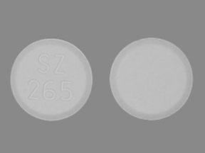 Pill SZ 265 White Round is Donepezil Hydrochloride (Orally Disintegrating)