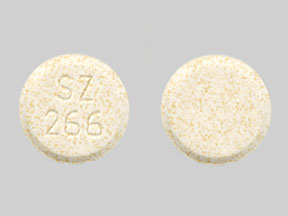 Pill SZ 266 Yellow Round is Donepezil Hydrochloride (Orally Disintegrating)