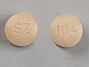 Pill SZ 104 Peach Round is Cetirizine Hydrochloride (chewable)