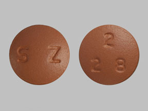 Zolpidem tartrate extended release 6.25 mg S Z 228