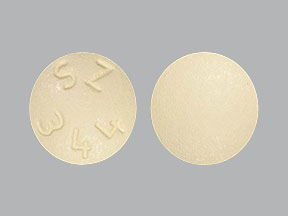 Pill SZ 344 Beige Round is Montelukast Sodium