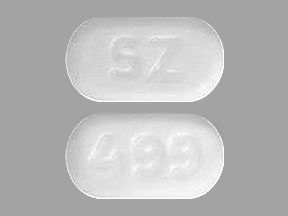 Pill SZ 499 White Elliptical/Oval is Ezetimibe