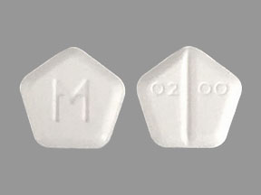 Pill M 0200 White Five-sided is Motofen