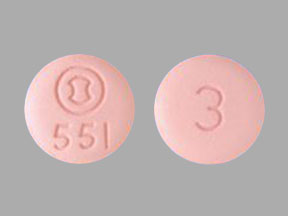 Pill Logo 551 3 is Mulpleta 3 mg