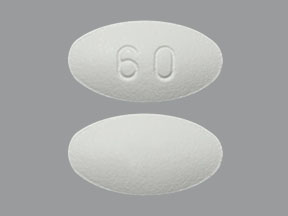 Pill 60 White Oval is Osphena