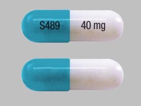 Pill S489 40 mg Green & White Capsule-shape is Vyvanse