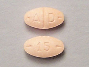 Pill A D 15 Orange Oval is Adderall