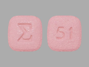 Pill E 51 Pink Four-sided is Ambrisentan