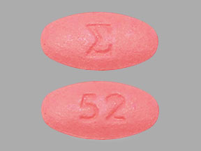 Pill E 52 Pink Oval is Ambrisentan