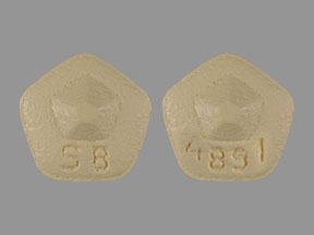 Pill 4891 SB Yellow Five-sided is Requip