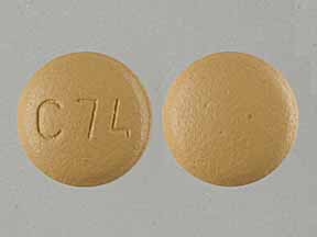 Amlodipine besylate and olmesartan medoxomil 10 mg / 20 mg C74