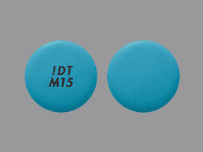 Pill IDT M15 Blue Round is MorphaBond ER
