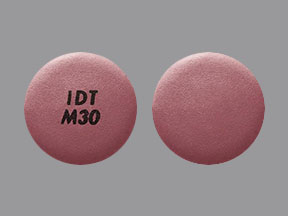 Pill IDT M30 Purple Round is MorphaBond ER