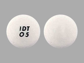 Pill IDT O 5 White Round is RoxyBond
