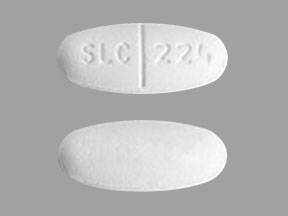 Pill SLC 224 White Oval is Levetiracetam