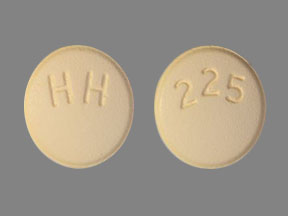 Pill HH 225 Yellow Round is Risperidone