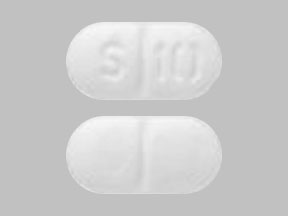 Pill S 10 White Capsule-shape is Fosinopril Sodium