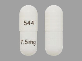 Pill 544 7.5 mg White Capsule/Oblong is Paroxetine Mesylate